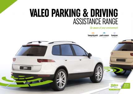 Valeo Assit ParkVision, kit sensores aparcamiento con cámara y pantalla